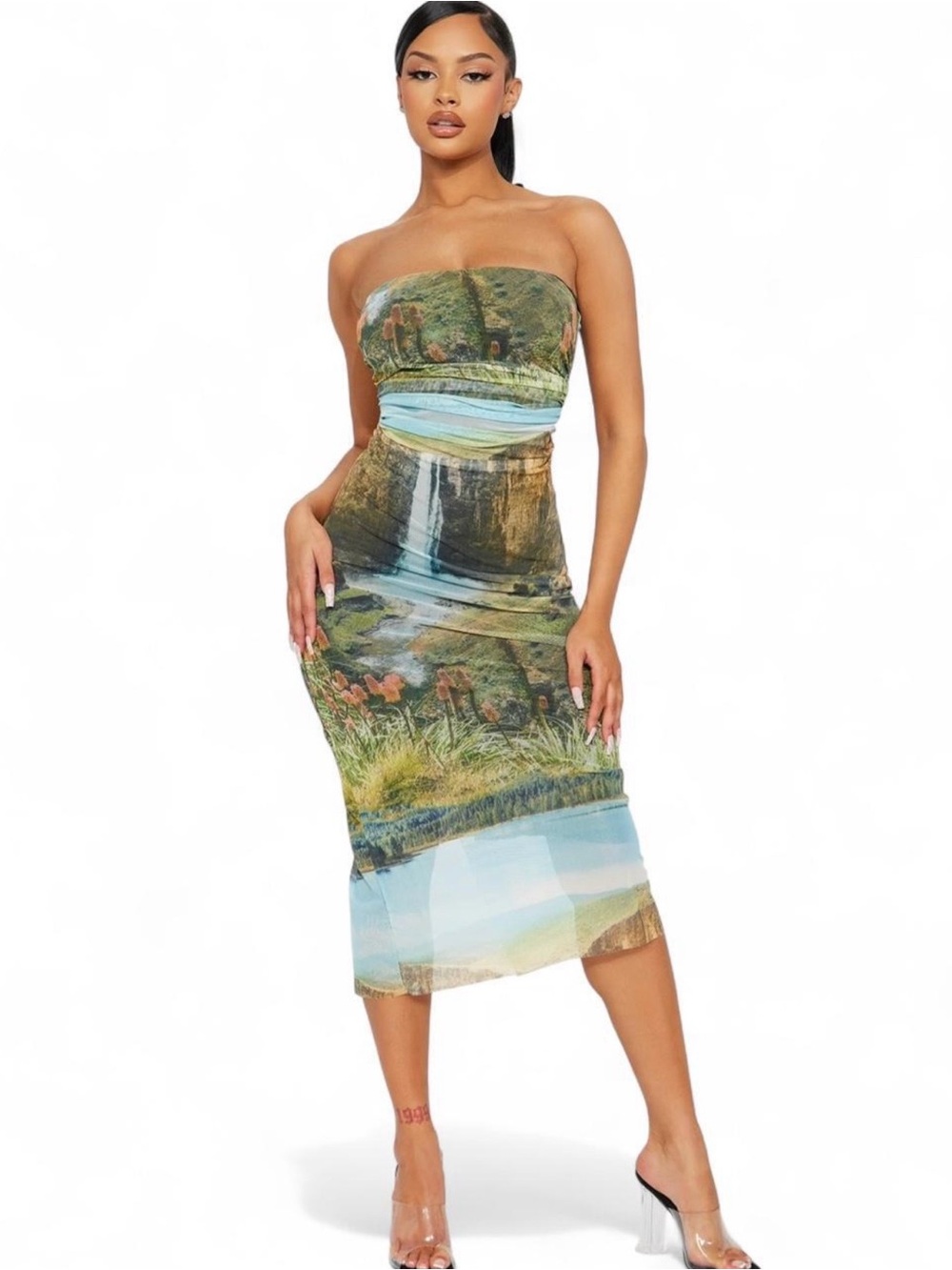 Fashion Nova Strapless Maxi Dress